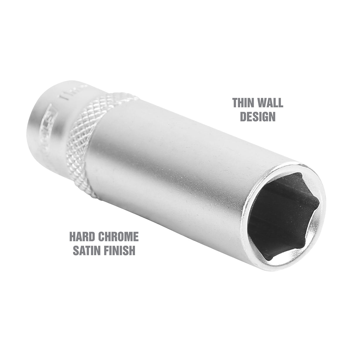 OEMTOOLS 22275 1/4 Inch Drive 6 Pt. Deep Socket (11 mm) Additional Image 2