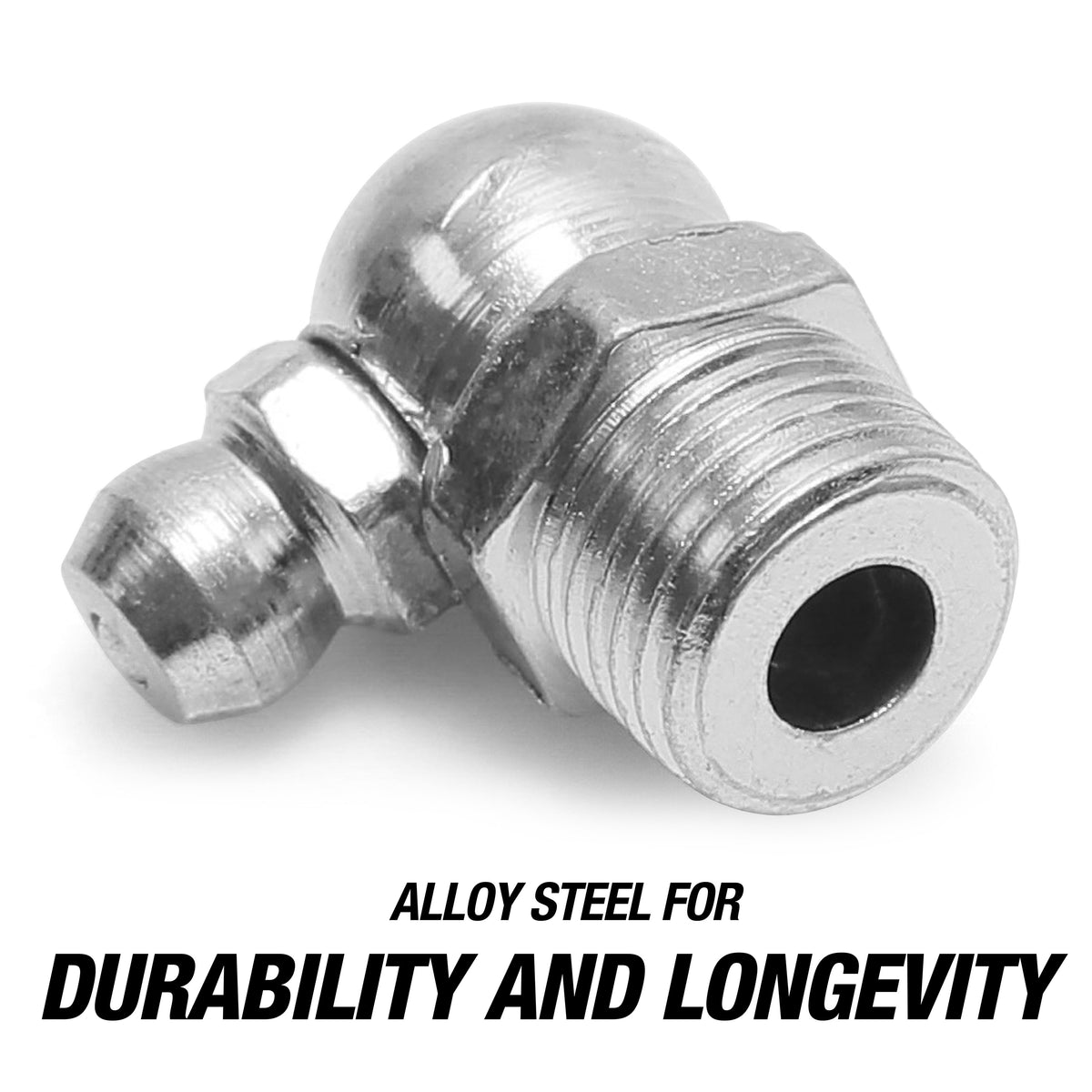OEMTOOLS 25792 1/8 Inch 90-Degree PTF Grease Fittings (10 Pack) Additional Image 2