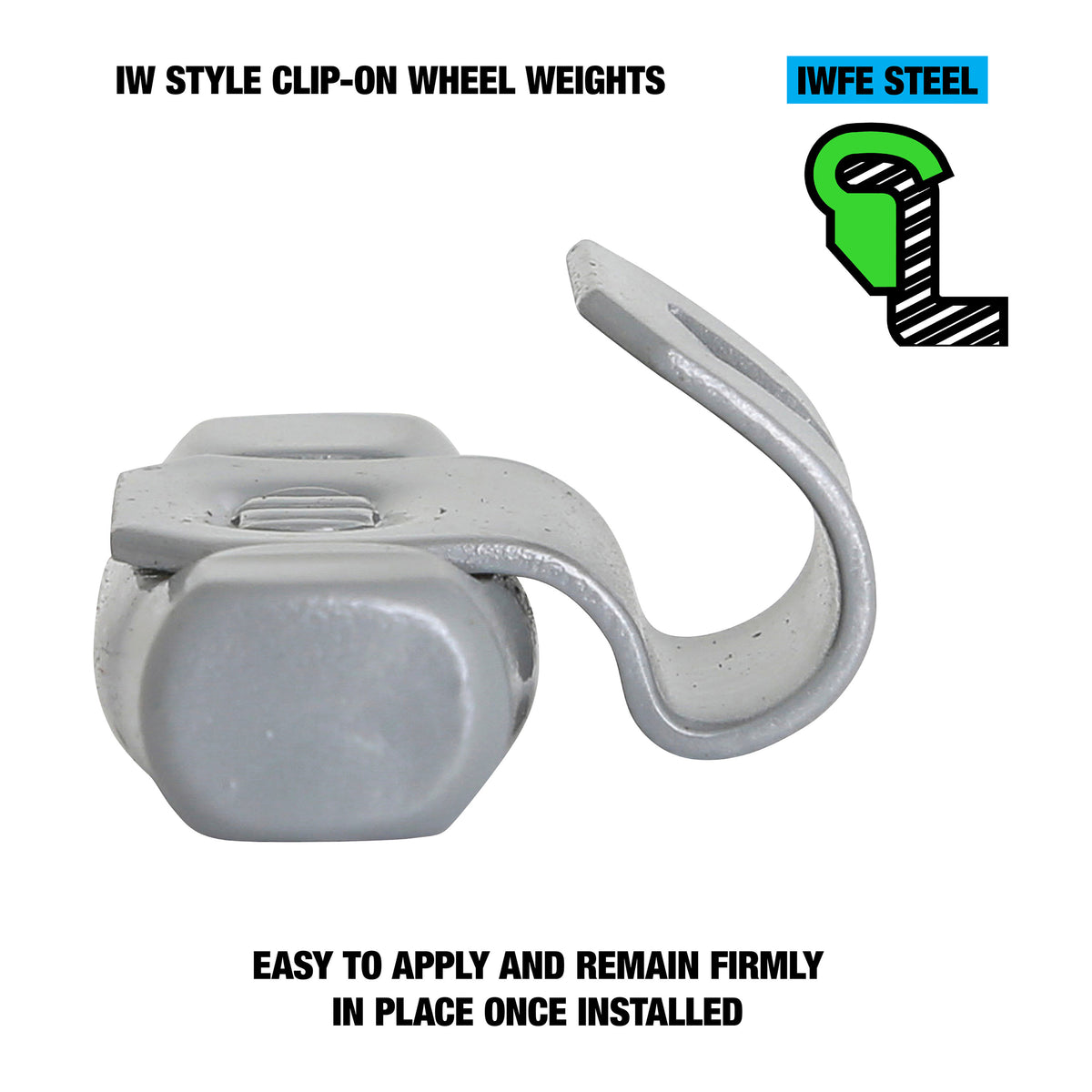 OEMTOOLS 23273 25 gm. IW Style Steel Wheel Weight - 1 Box of 25 Additional Image 2