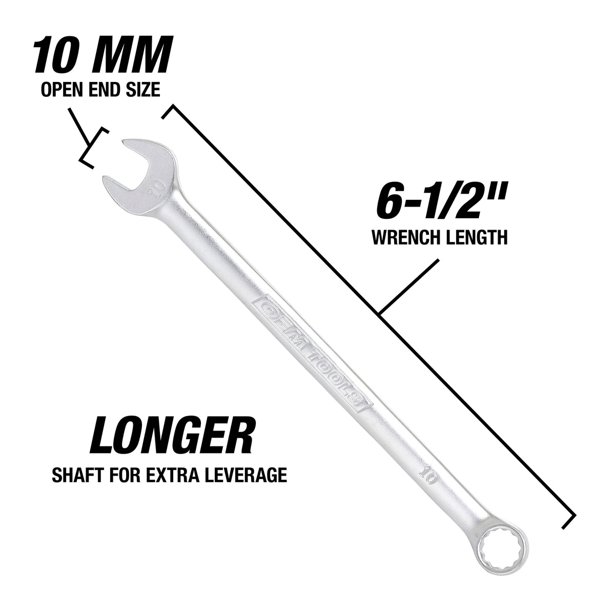 OEMTOOLS 22013 10 mm Metric Combination Wrench Additional Image 2