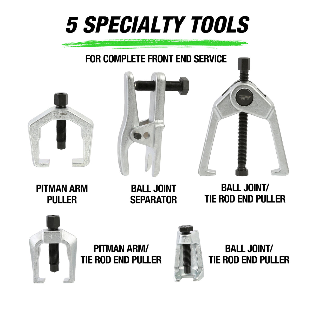 OEMTOOLS 27554 Front End Service Kit - 5 Piece Additional Image 1