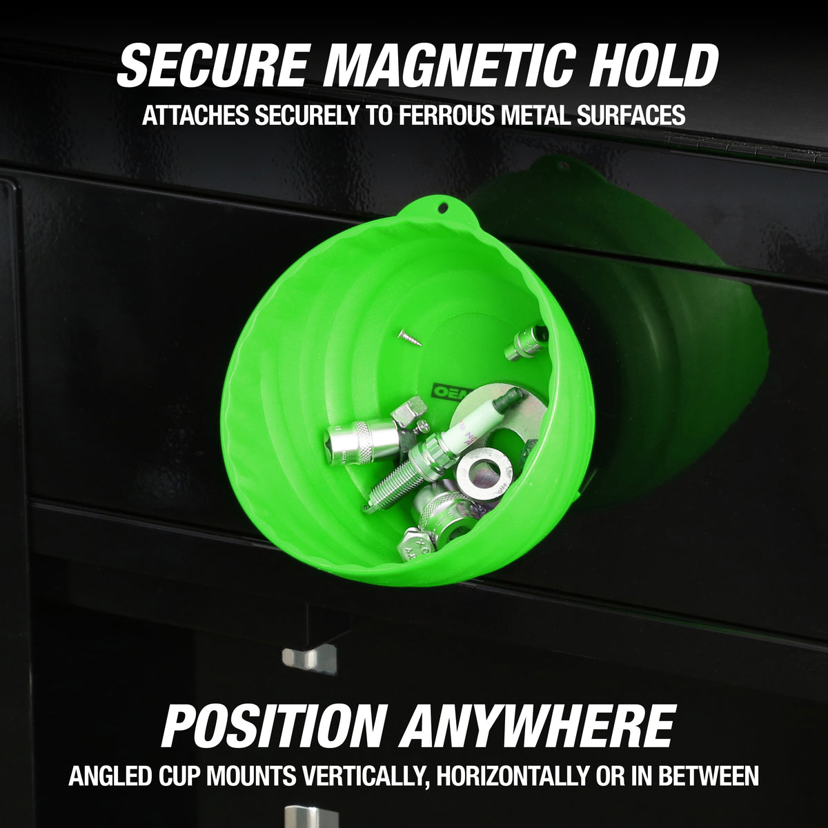 OEMTOOLS 25115 Green Magnetic Nut Cups - 2 Pack Additional Image 2