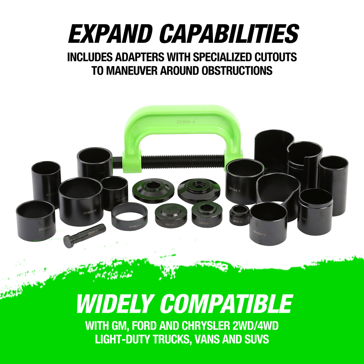 OEMTOOLS 28104 21 Piece Master Ball Joint Press Kit Additional Image 3