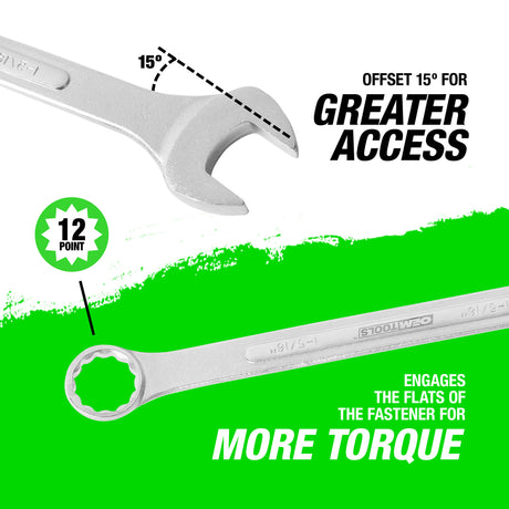 OEMTOOLS 22105 1-5/16in. Jumbo Combination Wrench Additional Image 3