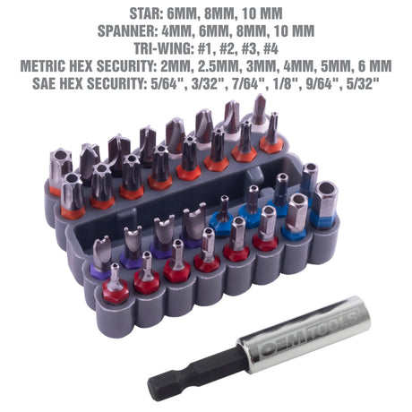 OEMTOOLS 25959 33 Piece Security Bit Set Additional Image 4