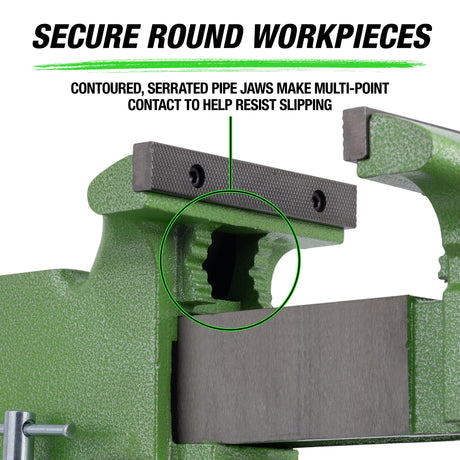 OEMTOOLS 24300 6in. Heavy-Duty Vise with Pipe Jaws Additional Image 2