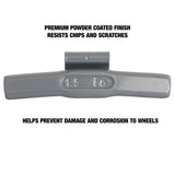 OEMTOOLS 23261 1.50 Oz. T Style Steel Wheel Weight - 1 Box of 25 Additional Image 3