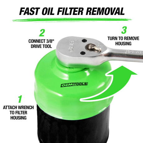 OEMTOOLS 87150 93 mm and 36 Flute Oil Filter Wrench Additional Image 6