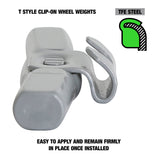 OEMTOOLS 23261 1.50 Oz. T Style Steel Wheel Weight - 1 Box of 25 Additional Image 2