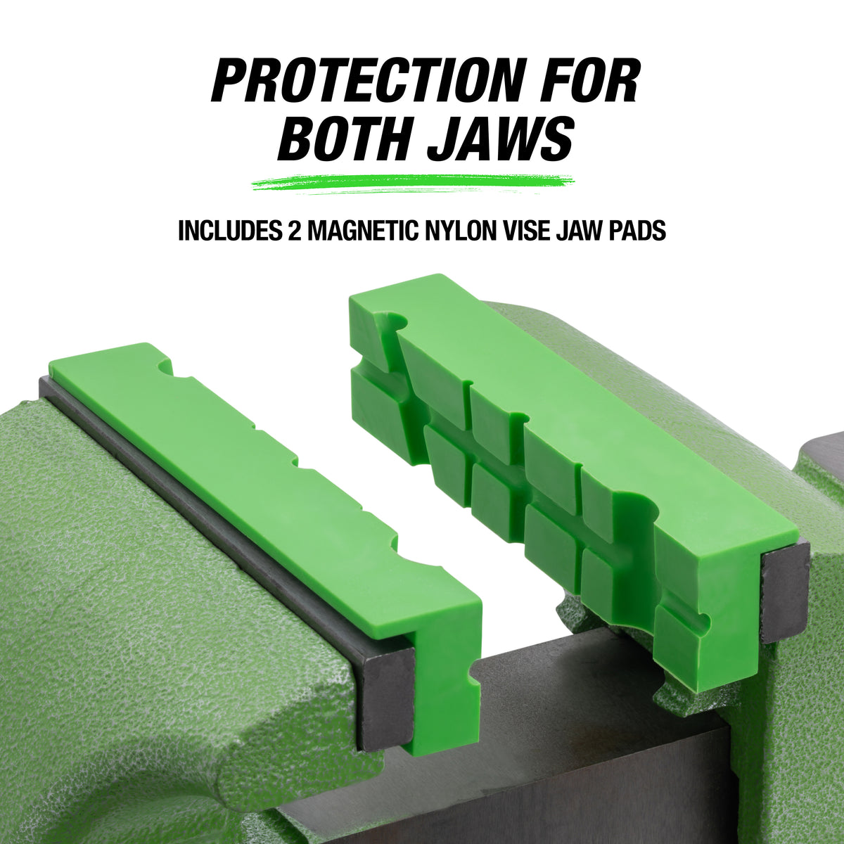 OEMTOOLS 24334 5in. Magnetic Multi-Groove Nylon Jaw Pad - Set of 2 Additional Image 5
