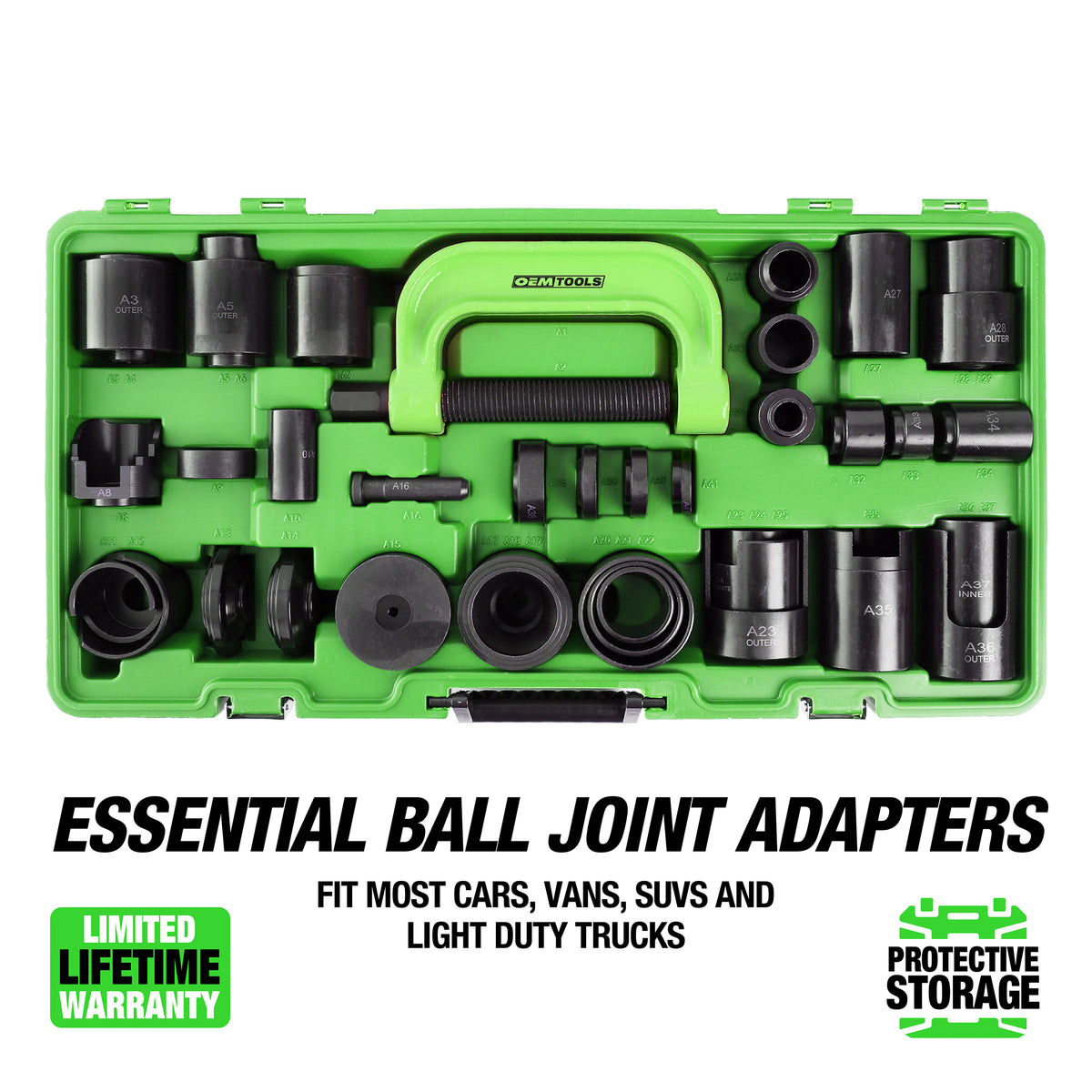 OEMTOOLS 37386 Master Ball Joint Service Kit (Case 1 of 2) Additional Image 3