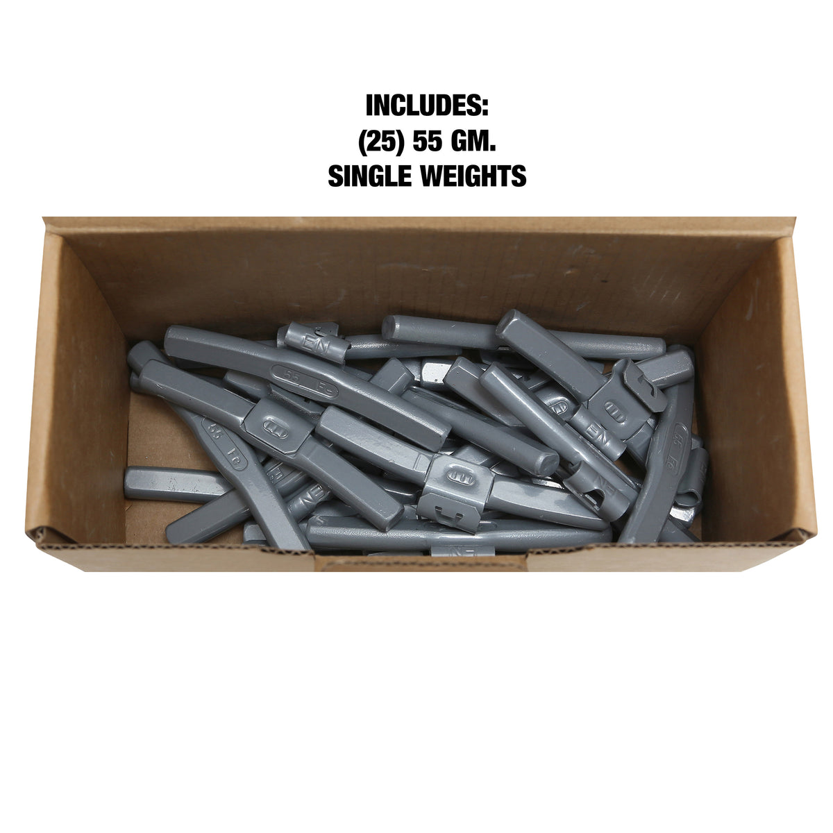 OEMTOOLS 23300 55 gm. EN Style Steel Wheel Weight - 1 Box of 25 Additional Image 4