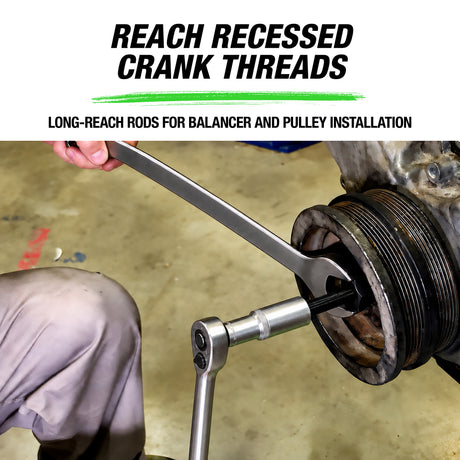 OEMTOOLS 37406 Long Reach Harmonic Balancer/Pulley Installer for GM, Ford & Chrysler Additional Image 1