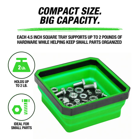 OEMTOOLS 26547 2-Pack Collapsible Magnetic Trays Additional Image 6